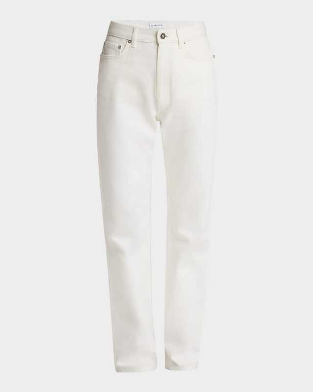 Straight-Leg Denim Pants